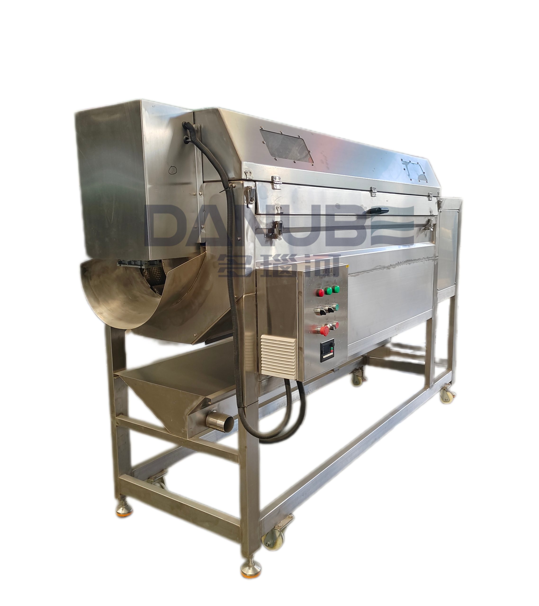 Continuous Screw-Type Brush Roller Washing & Peeling Machine