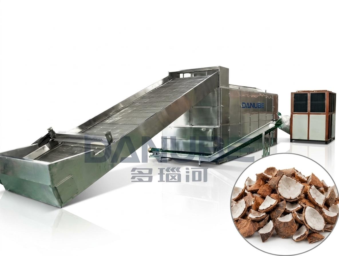 Industrial Coconut Drying Machine for Continuous Processing