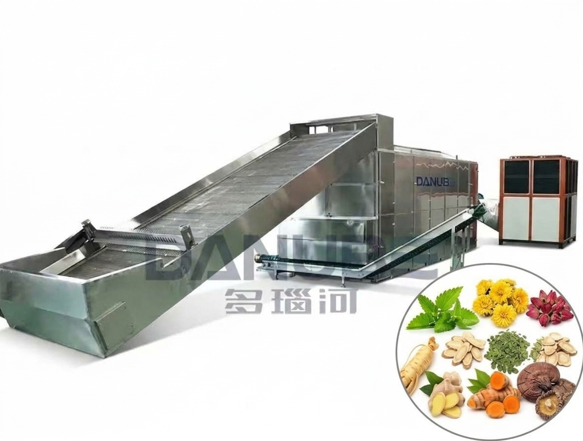 Industrial Medicinal Herb Mesh Belt Dryer